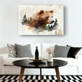 thumbnail image 3 of Bear with A Mountain Wall Art Animal Wildlife Poster Decoration Wall Decorative Modern Prints for Living Room Artwork Canvas Oil Painting, 3 of 6