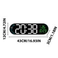 thumbnail image 3 of 17.3-inch Living Room Wall Clock With Multifunctional LED Electronic Clock Large Size Alarm Clock Temperature And Humidity Clock, 3 of 5