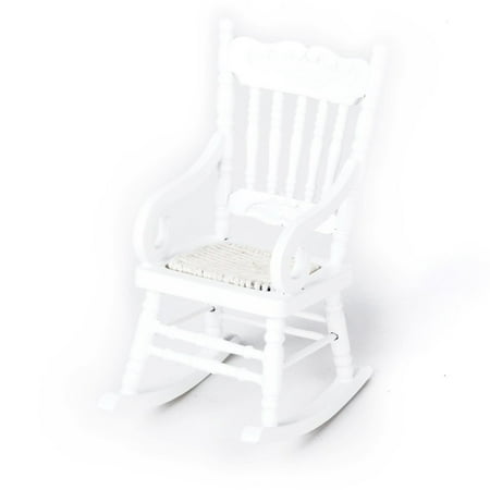 Frcolor Dollhouse Chairs Chair Rocking Wood Miniature Mini Swing Cake Topper Fairy Garden Tiny Furniture Crafts