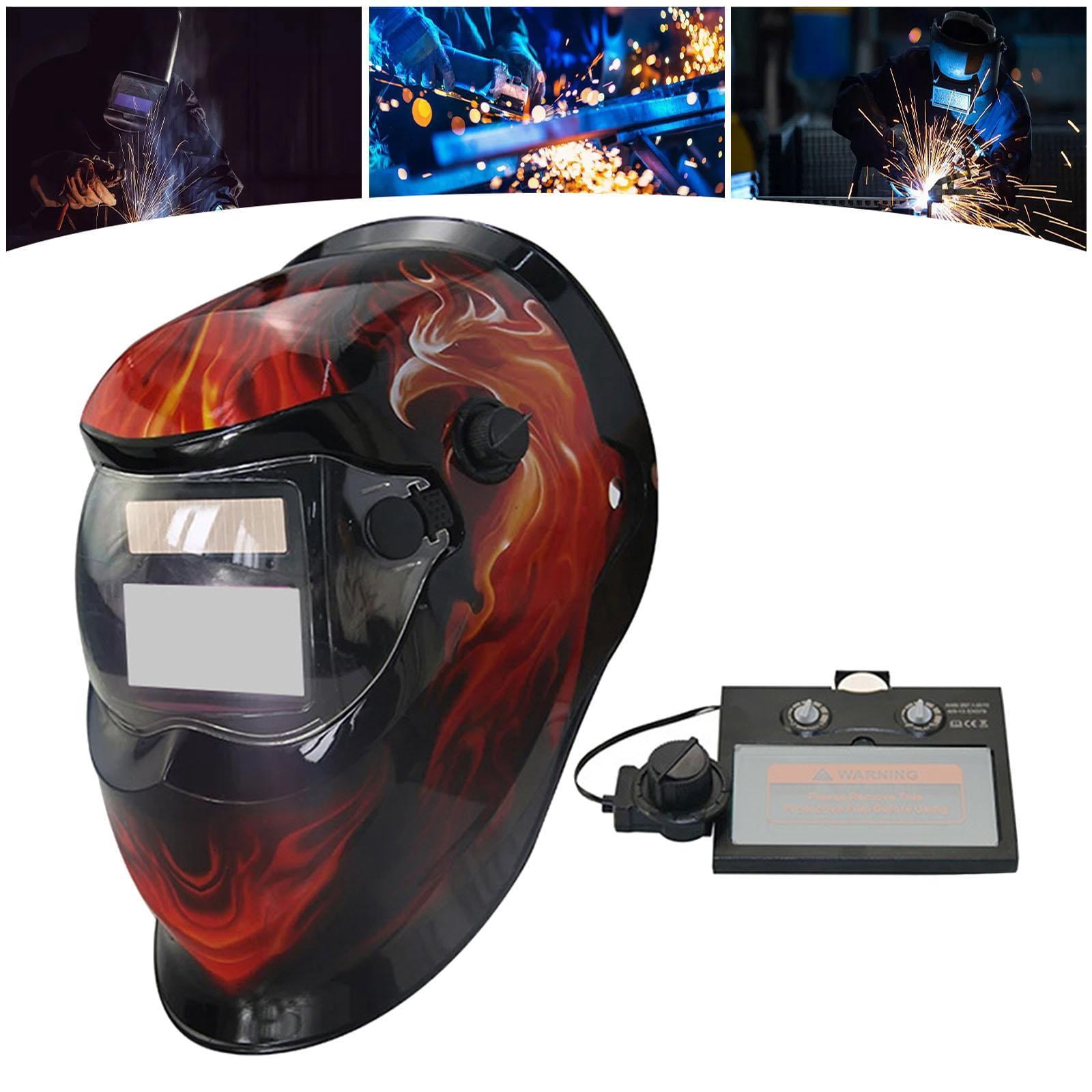 figatia Adjustable Welding Helmet Welder Hood Gear Protection Cover Portable High Temperature Resistant Welding Protector Face