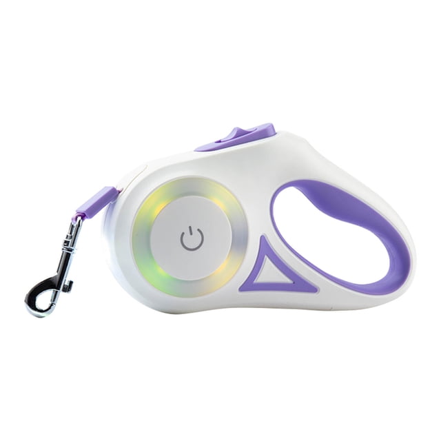 Dog Walking Leash, Prevent Slip LED Colorful Light LED Retractable Pet Leash Easy Control Even Force For Outdoor For Puppy
