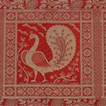 thumbnail image 4 of DK Homewares Indian Traditional Table Runner Birthday Party Home Decorative Brocade Red Gold 150 X 40 Cm Jacquard Peacock 5 Ft Centerpiece ( 60X16 Inches ), 4 of 4
