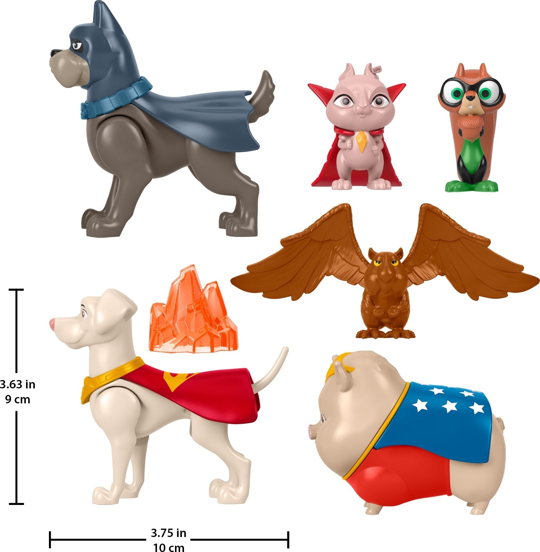 Fisher-Price DC League of Super-Pets Figure 6-Pack, Characters and Accessories Fisher-Price DC League of Super-Pets Figure 6-Pack, Characters and Accessories