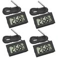 thumbnail image 1 of 4X Digital LCD Thermometer Temperature Monitor with External Probe for Fridge, 1 of 6