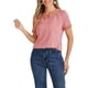 thumbnail image 1 of INSPIRAR CHIC Blusas de Mujer con Cuello Peter Pan en Contraste, con Lunares, de Manga Corta, Talla XS, Rosa Oscuro, 1 of 6