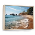 thumbnail image 2 of Designart "Seaside Escape Beach Photo" Nautical & Beach Floater Framed Canvas Wall Art, 2 of 7