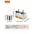 thumbnail image 7 of Electric Cheese Warmer 2.4L, Hot Fudge Warmer Commercial, 86-230°F Temperature Control, Stainless Steel, 0.6 Gal Capacity, Sauce Dispenser with Pump, 7 of 7