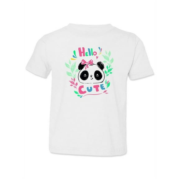 Hello Cute Panda T-Shirt Toddler -Image by Shutterstock, 2 Toddler