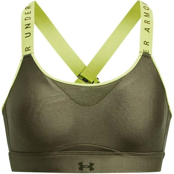 Sujetador deportivo Under Armour Limitless High Support para mujer, color verde