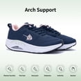 thumbnail image 4 of AOV GREEN LEAF Women's Wide Width Arch Support Tennis Walking Shoes for Plantar Fasciitis Pain Relief Bluepink US 7, 4 of 7