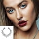 thumbnail image 5 of 6 piezas falsas, piercing de tabique de nariz falso, aro con clip de acero inoxidable, piercing de imitación, joyería, pendiente, labio, no perforado, para mujeres, hombres, nariz, 5 of 5