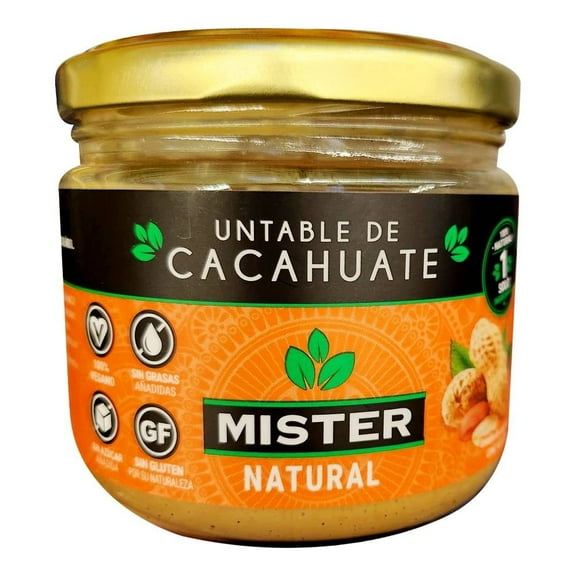 Crema de cacahuate Mister 100% natural 320 g
