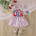 thumbnail image 6 of GYRATEDREAM My Fisrt 4th of July Outfit Newborn Infant Baby 4th of July Outfits Girl Clothes Cute American Flag Suspender Skirt for, 6 of 9