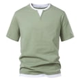 thumbnail image 2 of pstuiky camisetas para hombre, Blusa básica de manga corta con cuello redondo y mangas cortas para hombre camisas casuales para hombre xl, 2 of 4