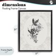 thumbnail image 4 of Stupell Industries French Country Vintage Botanical & Lace Black Floating Frame Canvas Art, 17 x 21, by CAD Designs, 4 of 8