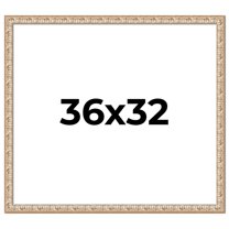 36x32 Frame White Real Wood Picture Frame Width 1.5 inches | Interior Frame Depth 0.5 inches |