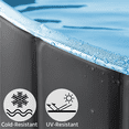 thumbnail image 4 of Yaheetech 71'' Pet Pool Dogs Swimming Pool Wash Tub for Dogs/Cats, Black, XXXL, 4 of 8