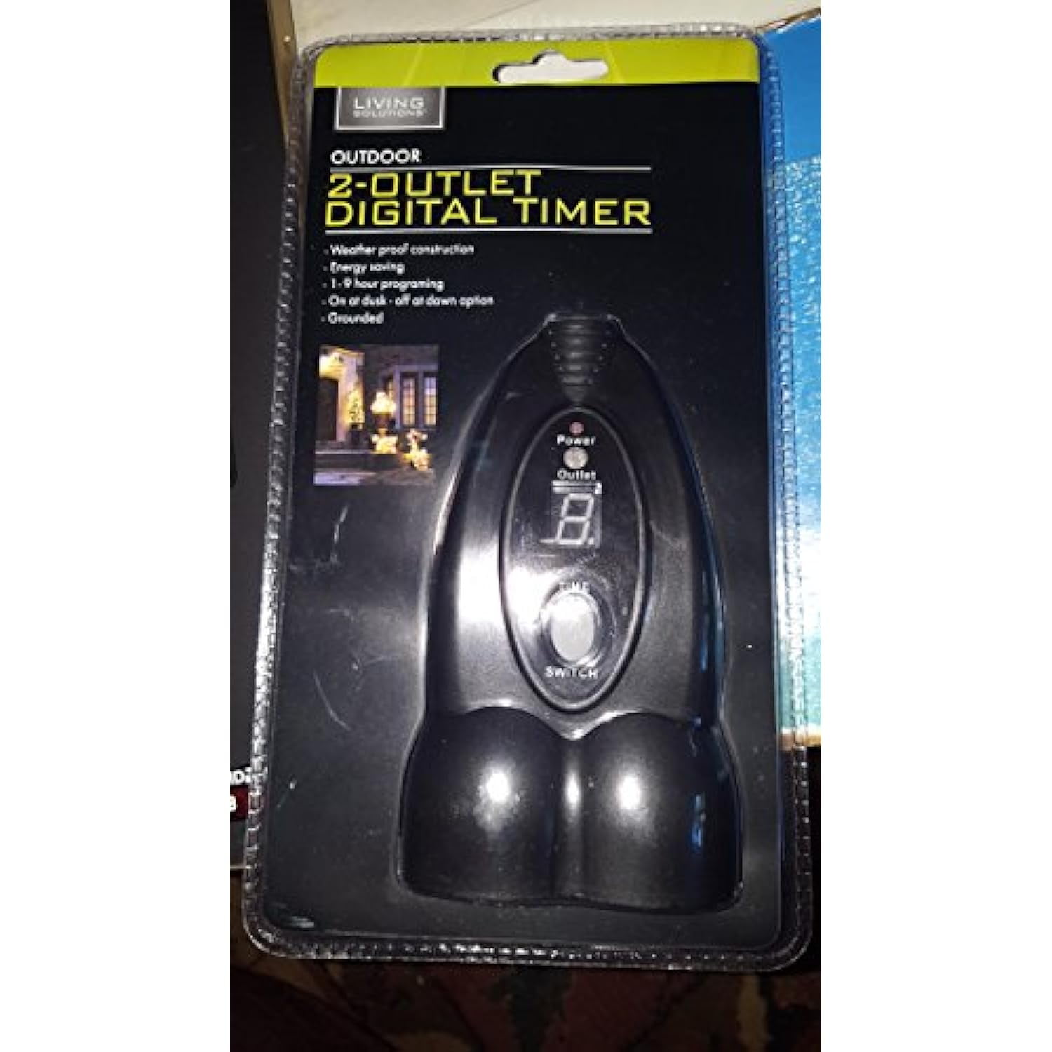 General Electric In-Wall Digital Timer, Indoor and Outdoor, White, 5in,  53222, 0 Amps - Walmart.com, image size:1500x1500