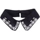 thumbnail image 1 of Cuello Falso Negro Elegante y Desmontable con Piedras de Cristal para Blusas de Mujeres, 1 of 5