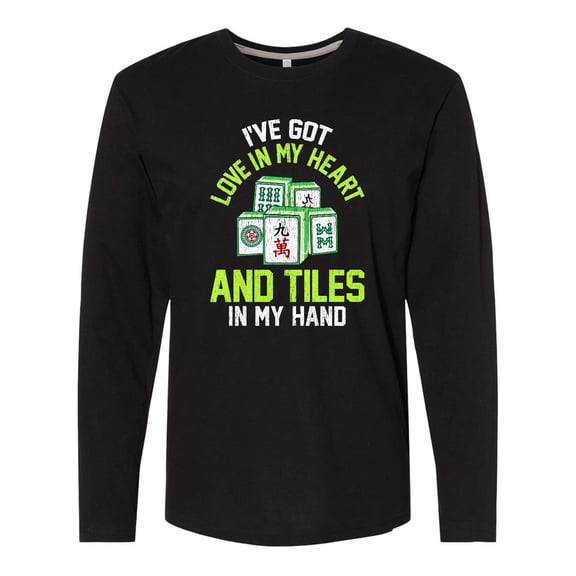 Inktastic Mahjong Gift Idea Long Sleeve T-Shirt