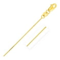 thumbnail image 1 of 14k Yellow Gold Cable Link Chain 0.5mm Size 18 inches, 1 of 3