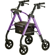 Rollator Star 8 DX Aluminum Rolling Walker Weight Capacity 350 lbs (Purple)