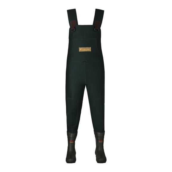 Frogg Toggs Women's Amphib Neoprene BTFT Chest Waders with 200g Insulated Rubber Boots, Forest Green, Size 4