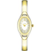 Timex Women's Diamond Accent 2-Tone Bangle Dress Watch