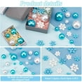 thumbnail image 4 of Floating Pearls for Centerpiece 144PCS No Hole Pearls for Vases 10/14/20/30mm Assorted Pearl Craft Beads with 20pcs Small Resin Snowflake Cabochons for Christmas Wedding Party Decor, 4 of 6