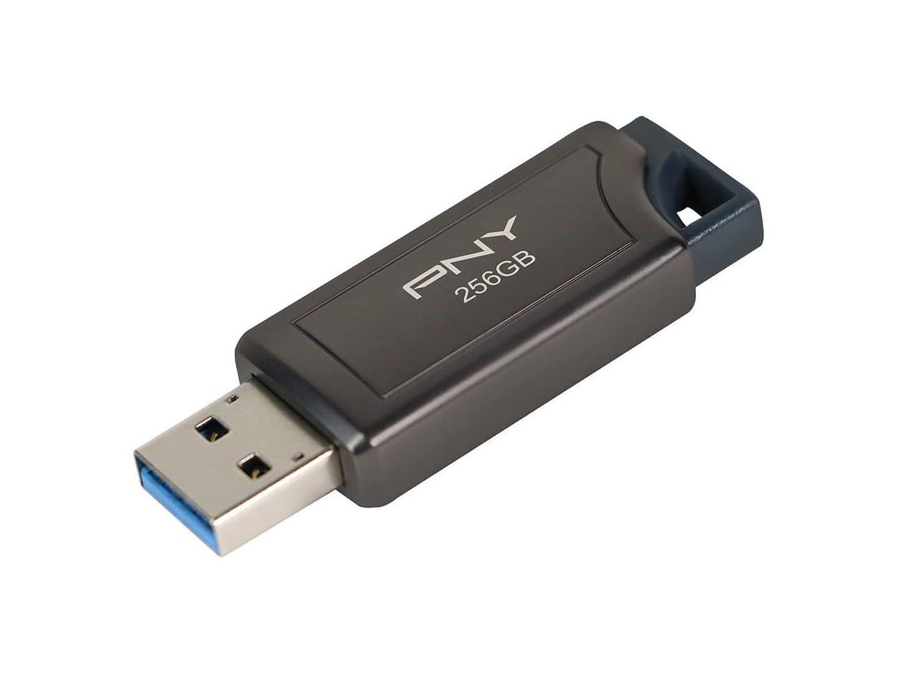 PNY PRO Elite V2 USB 3.2 Gen 2 Flash Drive - 256 GB - USB 3.2 (Gen 2) - 600 MB/s Read Speed - 250 MB/s Write Speed - Black - 2 Year Warranty - image 2 of 4
