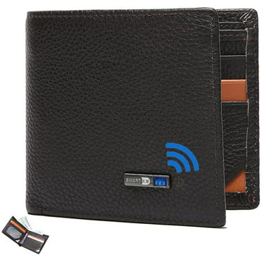Wallets for Men Genuine Leather Pockets Credit/ID Cards Holder Purse ...