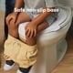 thumbnail image 4 of Asiento plegable para inodoro Frida Baby para niños pequeños ovalado Blanco, 4 of 6