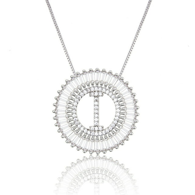 Collier Pendentif Alphabet A-Z Breloques Femme Chaîne Lettre Initiale