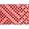 thumbnail image 1 of Ahgly Company Machine Washable Indoor Rectangle Checkered Red Modern Area Rugs, 5' x 8', 1 of 4
