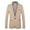 Khaki, variant on IYTR Men's Blazer Single Button Slim Blazer Jacket Solid Color Business Wedding Party Suit Jacket Office Work Wear Khaki XXL