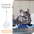 thumbnail image 5 of 1pc Esfera Hámster Conejo Alimentador Mascota Hierba Dispensador Bola de alimentación colgante Plata, 5 of 5