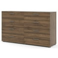thumbnail image 3 of Pemberly Row 8 Drawer Double Dresser in Walnut, 3 of 14