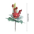 thumbnail image 2 of Uuowzo Christmas Picks Artificial Red Berry Stems Fake Holly Berries for Xmas Tree Ornaments DIY Wreath Vase Fireplace Decor Christmas Decoration Scene, 2 of 6