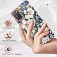 thumbnail image 2 of Allytech Samsung Galaxy A03S Case Clear, Flower Series Crystal Clear Back Cover Flexible TPU Silicone Shockproof Drop Proof Anti-yellow Protection Case Cover for Galaxy A03S, White Flower, 2 of 5