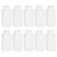 thumbnail image 1 of Botella de Reactivo Químico de Laboratorio de Plástico, 120ml/ 4oz Botellas de Almacenamiento de Líquidos/Sólidos de Boca Ancha, Blancas 10 pcs, 1 of 3