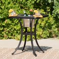 thumbnail image 4 of Christopher Knight Home Ava Outdoor Cast Aluminum Chat Table with Ice Bucket, Shiny Copper Finish, 4 of 4
