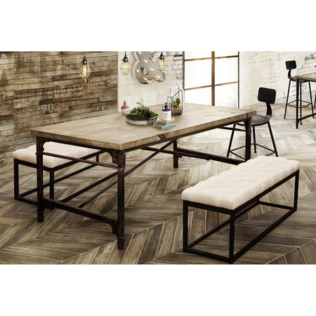 Diamond Sofa Dixon Vintage Rectangular Dining Table Weathered Grey