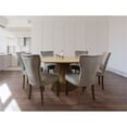thumbnail image 2 of Jay 60" Round Solid Wood Dining Table in Distressed Natural Finish, 2 of 7