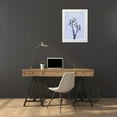 thumbnail image 3 of Allen, Kimberly 19x24 White Modern Wood Framed Museum Art Print Titled - Denim Floral 1, 3 of 4