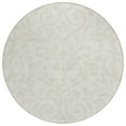 thumbnail image 2 of Addison Rugs Chantille Indoor/Outdoor Transitional Floral Ivory Washable Round Rug, 8' x 8', 2 of 6