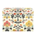 thumbnail image 7 of Yayeee Collapsible Cube Storage Bin with Lid Fabric Closet Decorative Basket with Handles, Beige Floral, 7 of 7