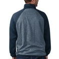 thumbnail image 2 of Men's G-III Sports by Carl Banks  Gray/Navy Atlanta Braves Runners Track Raglan Full-Zip Jacket, 2 of 2
