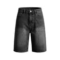 thumbnail image 3 of snilers Girls Bermuda Denim Shorts Teens Loose High Rise Knee Length Stretchy Jean Long Shorts Summer Casual Jorts 12-16 Years, 3 of 5