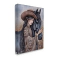 thumbnail image 4 of Stupell Industries Girl with Black Stallion Animals & Insects Painting Gallery Wrapped Canvas Art Print Wall Art, 30 x 40, 4 of 8