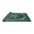 thumbnail image 2 of Ahgly Company Indoor Rectangle Persian Turquoise Blue Traditional Area Rugs, 8' x 12', 2 of 4